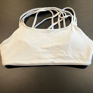 Athleta White Padded Sports Bra